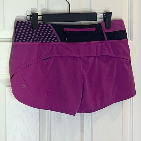 Lululemon Run Speed Short Size 6 Ultra Violet/Quill - Picture 11 of 11